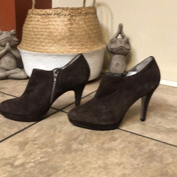 Jessica Simpson Shoes - Jessica Simpson brown suede booties. Size 10